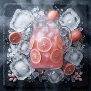 Pink lemon ice